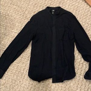 Men’s No Collar Shirt